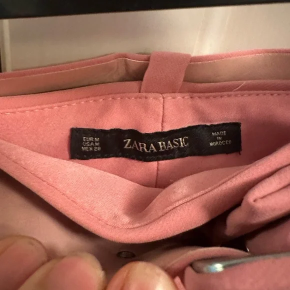 Zara Women's Pink Pant Suit: Blazer + Pants 2-Piece Set (M) - Picture 5 of 8